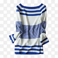 蓝条女春秋上衣-空若网 蓝条女春秋上衣-空若网