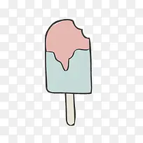 矢量咬了一口的冰棒素材-空若网 矢量咬了一口的冰棒素材-空若网
