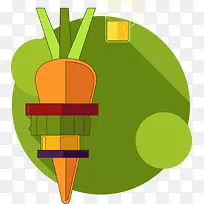 矢量胡萝卜创意海报-空若网 矢量胡萝卜创意海报-空若网