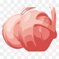 粉色可爱手绘头戴式耳机素材-空若网 粉色可爱手绘头戴式耳机素材-空若网