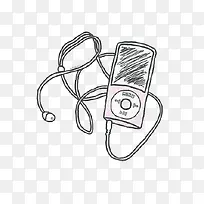 卡通手绘录音机-空若网 卡通手绘录音机-空若网