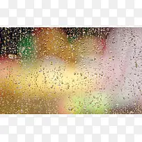 窗外 水珠 玻璃面-空若网 窗外 水珠 玻璃面-空若网