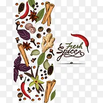 矢量彩色调料-空若网 矢量彩色调料-空若网