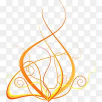 手绘橙色花纹啤酒图片-空若网 手绘橙色花纹啤酒图片-空若网