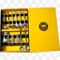 黄色高清餐具海报-空若网 黄色高清餐具海报-空若网