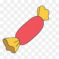 红色橘色的卡通糖-空若网 红色橘色的卡通糖-空若网