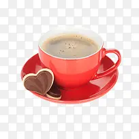 红色杯子装的热咖啡-空若网 红色杯子装的热咖啡-空若网