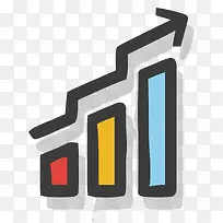 矢量上升趋势图素材-空若网 矢量上升趋势图素材-空若网