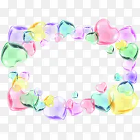 水晶爱心边框素材-空若网 水晶爱心边框素材-空若网