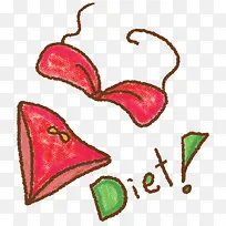 手绘比基尼-空若网 手绘比基尼-空若网