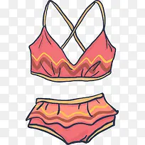 卡通可爱矢量比基尼-空若网 卡通可爱矢量比基尼-空若网