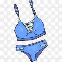 卡通可爱矢量比基尼-空若网 卡通可爱矢量比基尼-空若网