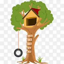 安置的卡通风格树屋-空若网 安置的卡通风格树屋-空若网