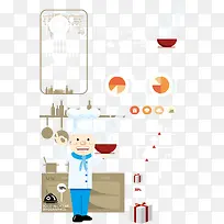 矢量厨房信息元素-空若网 矢量厨房信息元素-空若网