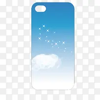 蓝色矢量手机壳-空若网 蓝色矢量手机壳-空若网