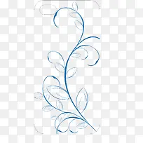 蓝色矢量手机壳-空若网 蓝色矢量手机壳-空若网