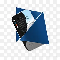 矢量手机和三角形-空若网 矢量手机和三角形-空若网