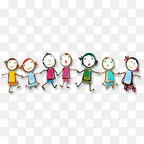 手拉手的小孩-空若网 手拉手的小孩-空若网