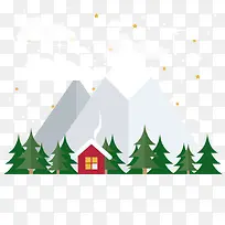 矢量下雪夜-空若网 矢量下雪夜-空若网