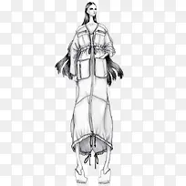 创意时尚服装插画设计稿-空若网 创意时尚服装插画设计稿-空若网
