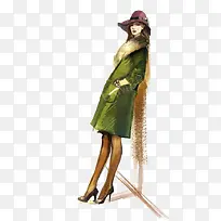 女装时装设计插画-空若网 女装时装设计插画-空若网