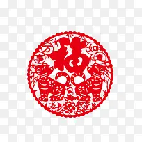 狗年剪纸下载-空若网 狗年剪纸下载-空若网