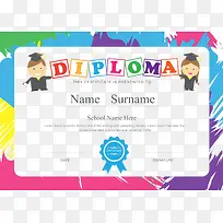 彩色卡通边框矢量-空若网 彩色卡通边框矢量-空若网