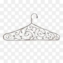手绘花纹衣架图像-空若网 手绘花纹衣架图像-空若网