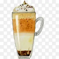 手绘水墨咖啡元素-空若网 手绘水墨咖啡元素-空若网