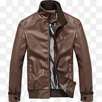 棕色时尚男士皮夹克电商-空若网 棕色时尚男士皮夹克电商-空若网