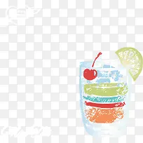 矢量粉笔鸡尾酒插画-空若网 矢量粉笔鸡尾酒插画-空若网