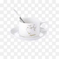 白瓷咖啡杯碟子-空若网 白瓷咖啡杯碟子-空若网