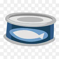 手绘卡通鱼罐头矢量素材-空若网 手绘卡通鱼罐头矢量素材-空若网