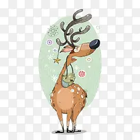 欧美创意麋鹿插画-空若网 欧美创意麋鹿插画-空若网