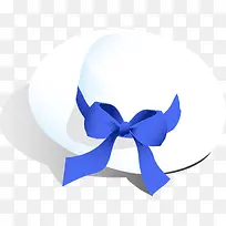 矢量白色帽子丝带-空若网 矢量白色帽子丝带-空若网