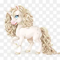 手绘英伦风白马-空若网 手绘英伦风白马-空若网