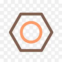 卡通棕色线条工具螺丝-空若网 卡通棕色线条工具螺丝-空若网