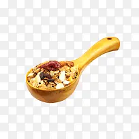 木勺里的水果麦片素材-空若网 木勺里的水果麦片素材-空若网