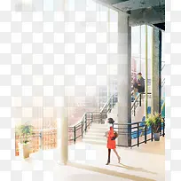 大厅插画-空若网 大厅插画-空若网