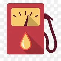 矢量扁平加油表素材-空若网 矢量扁平加油表素材-空若网