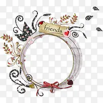 圆形花纹底纹边框-空若网 圆形花纹底纹边框-空若网