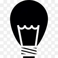 黑色的灯泡图标-空若网 黑色的灯泡图标-空若网