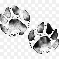 漂亮黑色动物脚印-空若网 漂亮黑色动物脚印-空若网