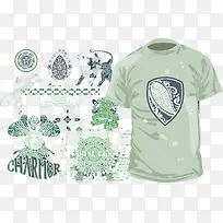 创意设计西式风格衣服图案-空若网 创意设计西式风格衣服图案-空若网