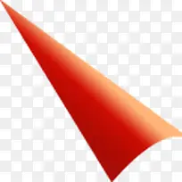 红色渐变三角形标签-空若网 红色渐变三角形标签-空若网