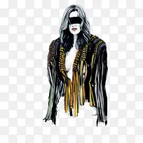 时尚简约时装画-空若网 时尚简约时装画-空若网