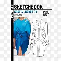 时尚女装手绘设计稿-空若网 时尚女装手绘设计稿-空若网