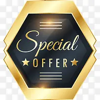 矢量手绘金色标签-空若网 矢量手绘金色标签-空若网