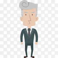 中年职场男人插画-空若网 中年职场男人插画-空若网