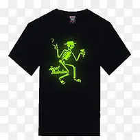 黑色时尚荧光文化衫-空若网 黑色时尚荧光文化衫-空若网